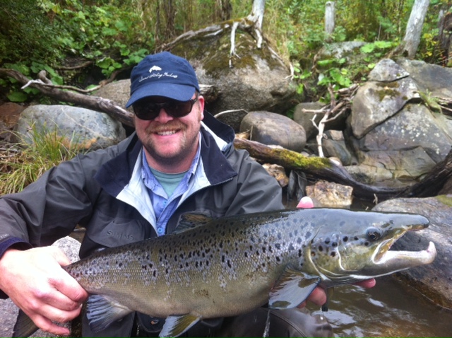 Clyde River, Northeast Kingdom, Vermont. Fly fishing tours for trophy landlocked Atlantic salmon
