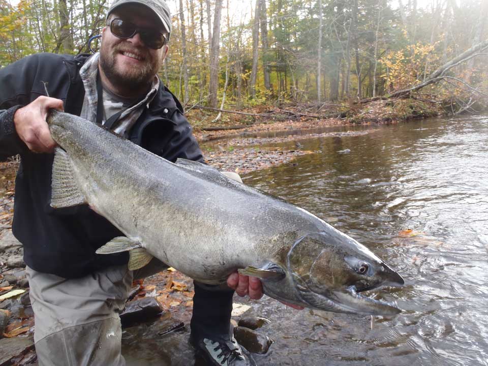 King salmon fishing, Salmon River, Pulaski, New York, Fishing guides, drift boat guides