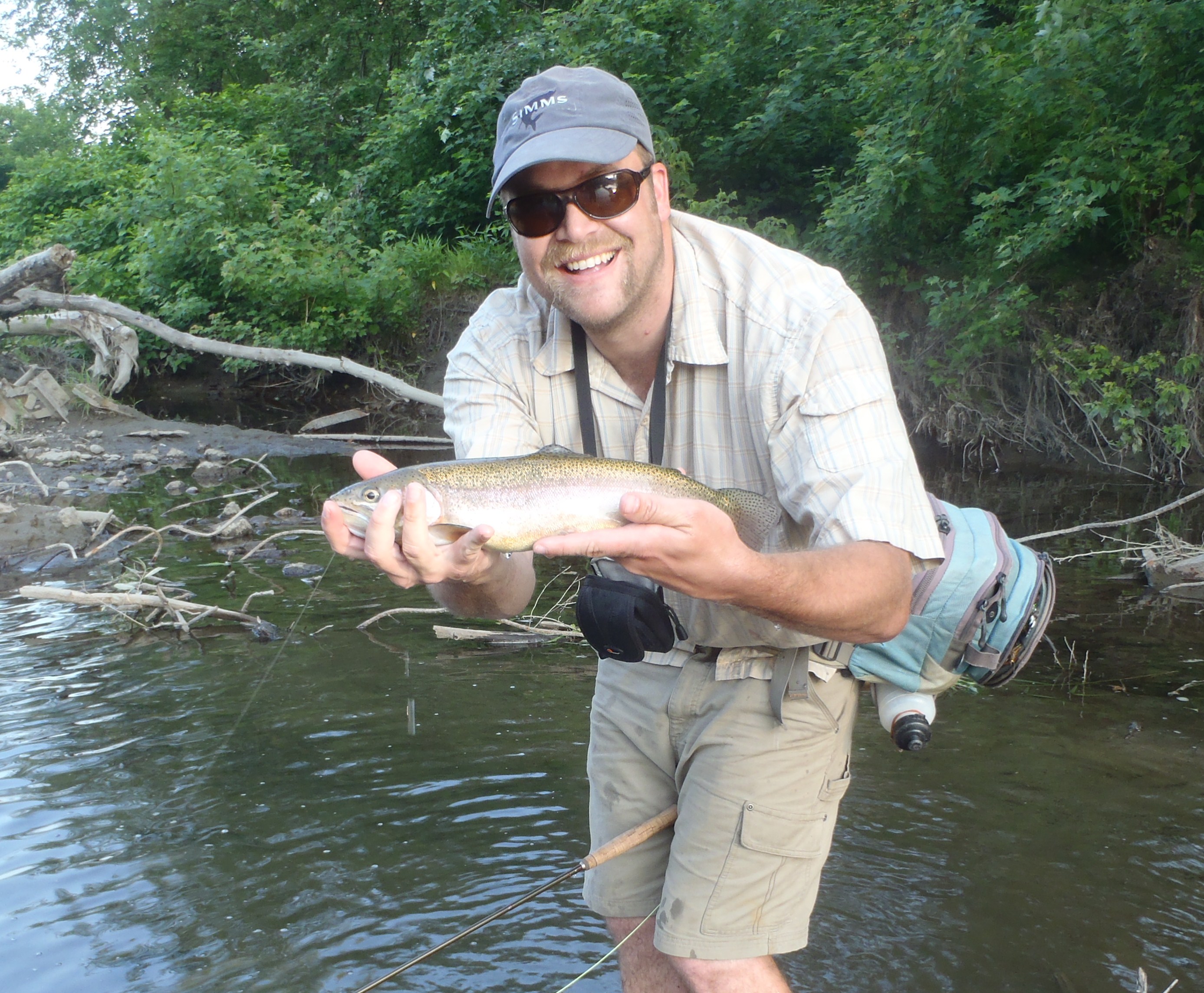 rainbow trout fly fishing terrestrials in Vermont